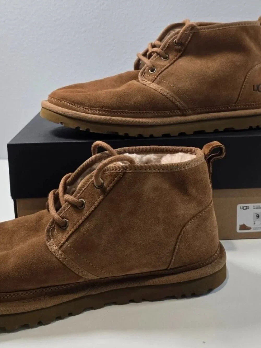UGG Neumel Suede Chukka Boots Chestnut Brown Men's 9